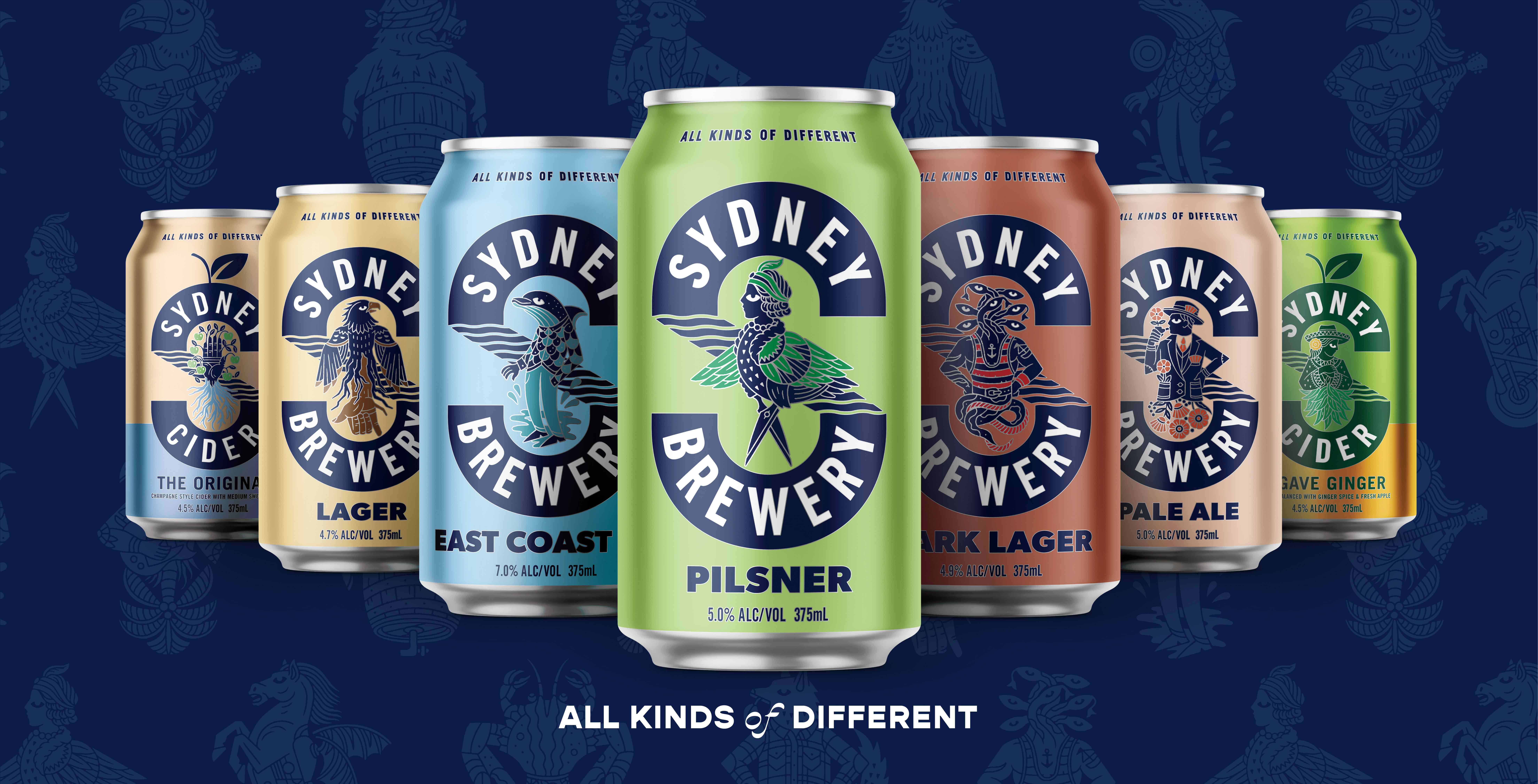 Sydney Brewery Revamped Identity and Packaging by Boldinc
