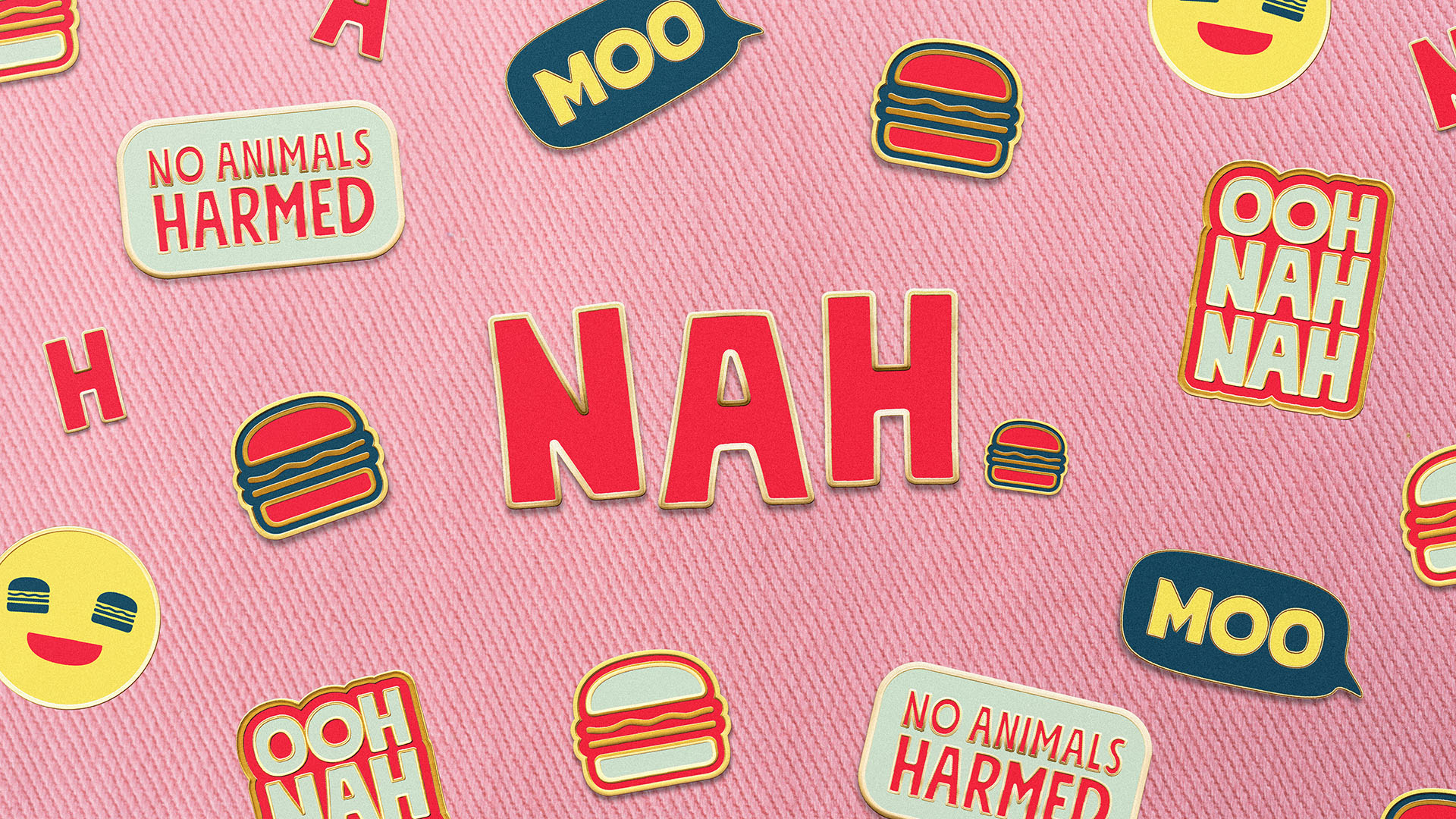 Ross Hammond Creates Branding for NAH. (No Animals Harmed) Takeaway Based in London Exclusive to UberEat
