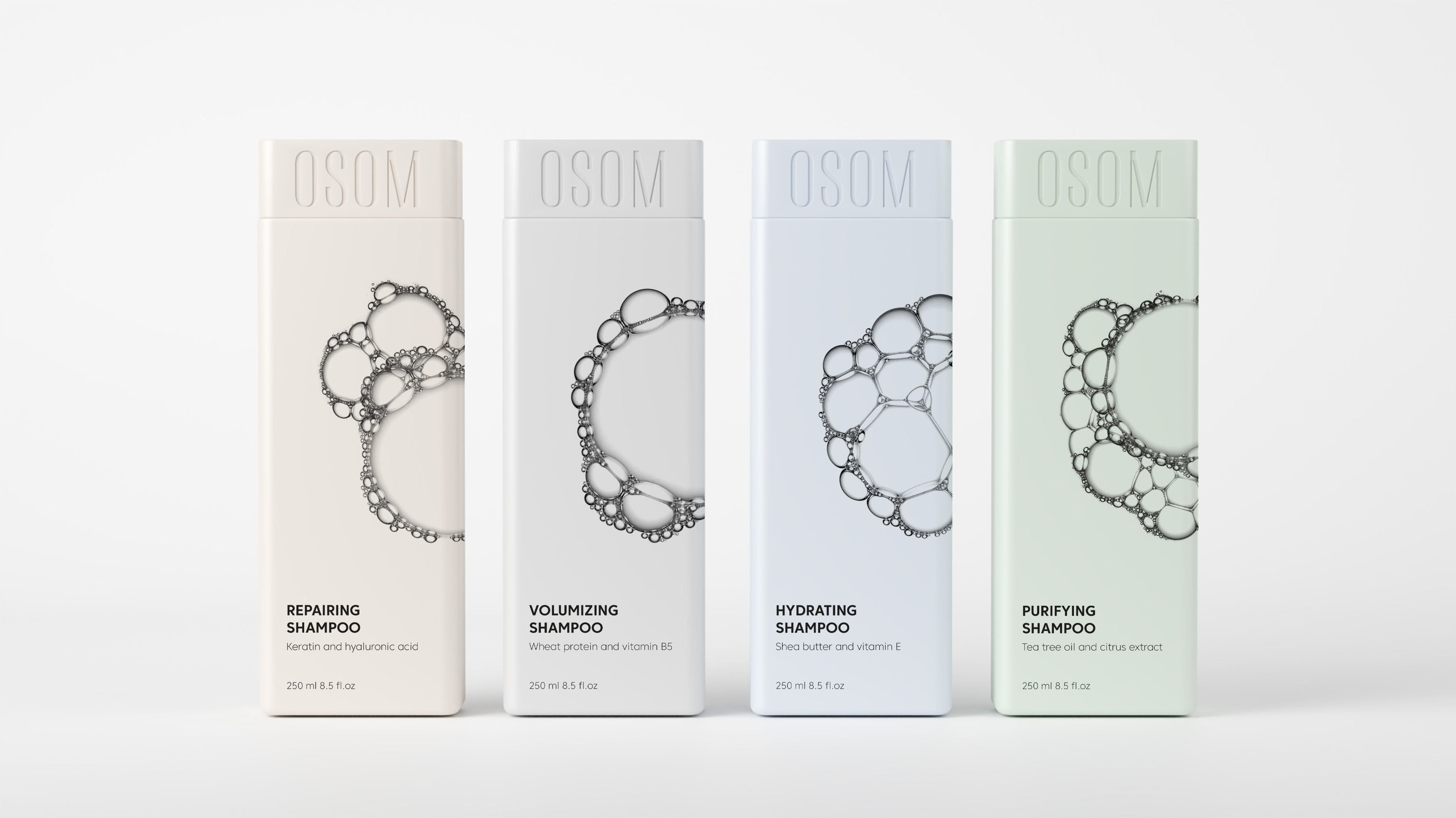 Puigdemont Roca Defines Luxury Haircare with Osom’s Minimalist Packaging