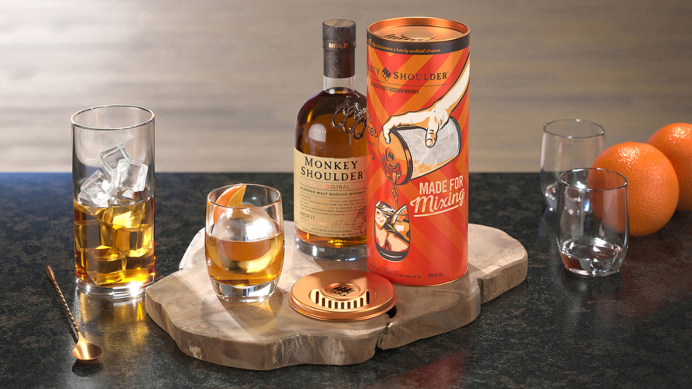 Knockout Helps Monkey Shoulder Mix It Up With Design for Upcoming Special Edition