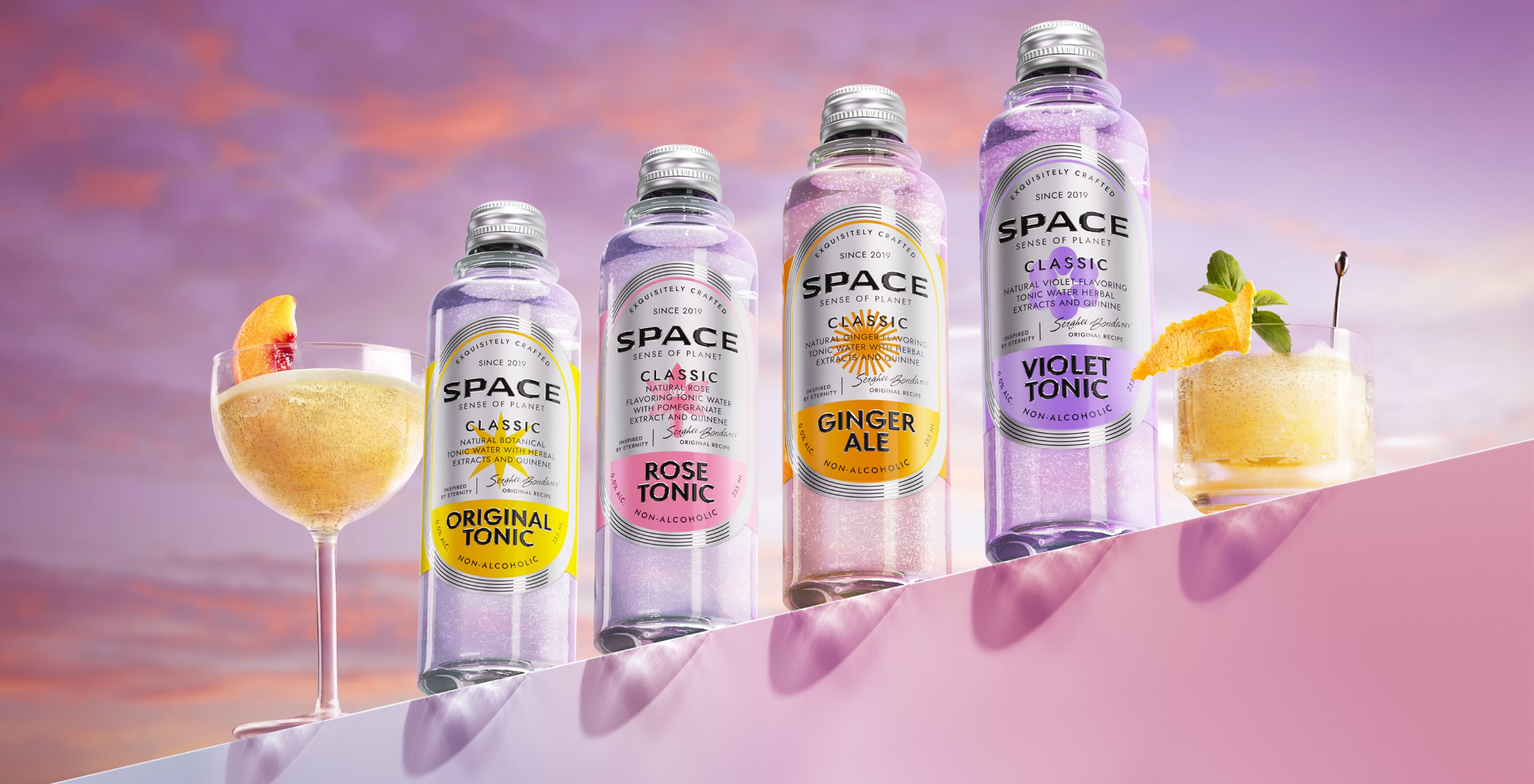 Flavors in Orbit: Space Drinks Reimagined Identity by Brandexpert